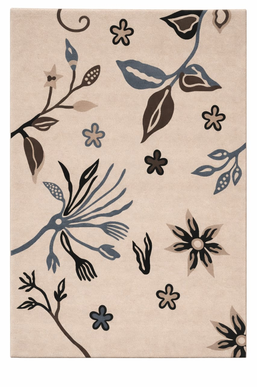 Contemporary wool rug texture sample